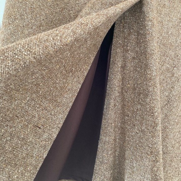 Kenneth Cole maxi wool brown skirt, size 6-8 - Picture 4 of 10